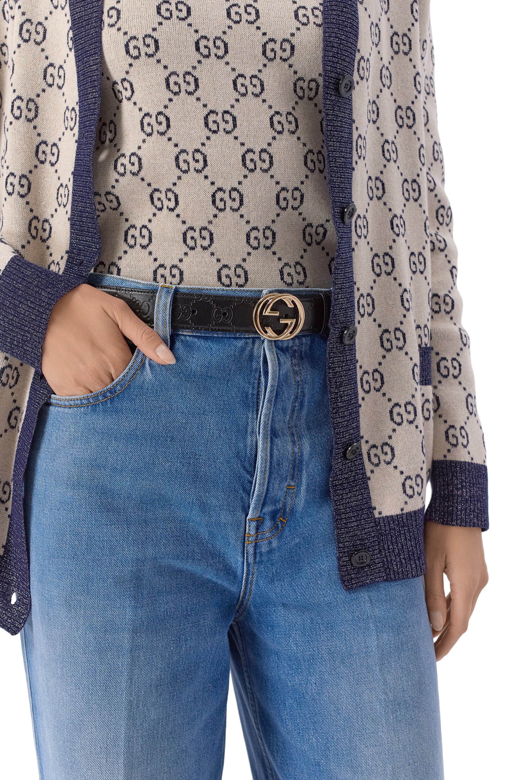 Кожаный ремень GUCCI, арт. 813008/AAD5L, фото 2