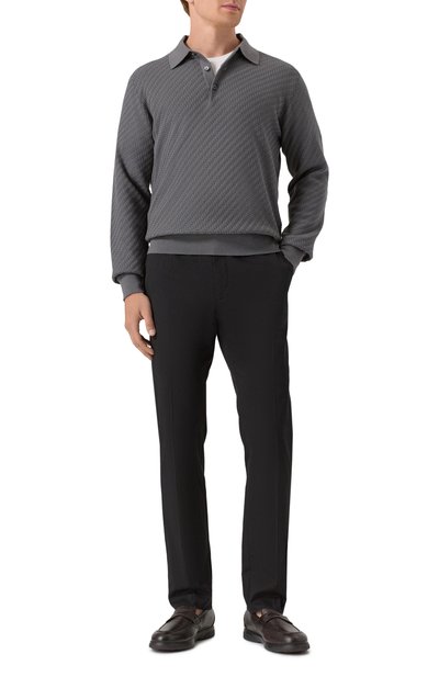 Поло из шелка и хлопка BRIONI, арт. UMR10L/PAK22, фото 2