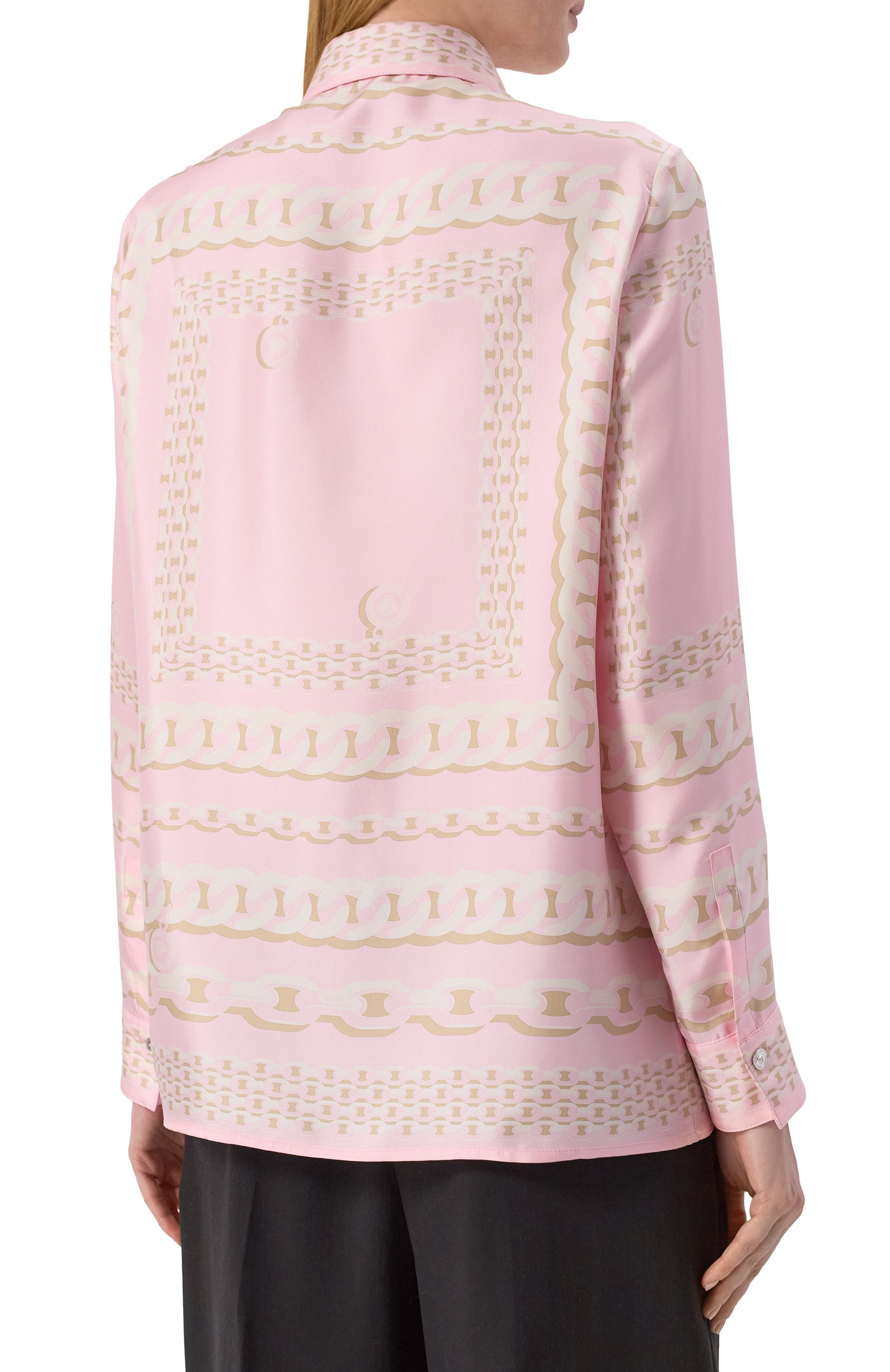 Шелковая рубашка VERSACE, арт. 1001360/1A13638, фото 4