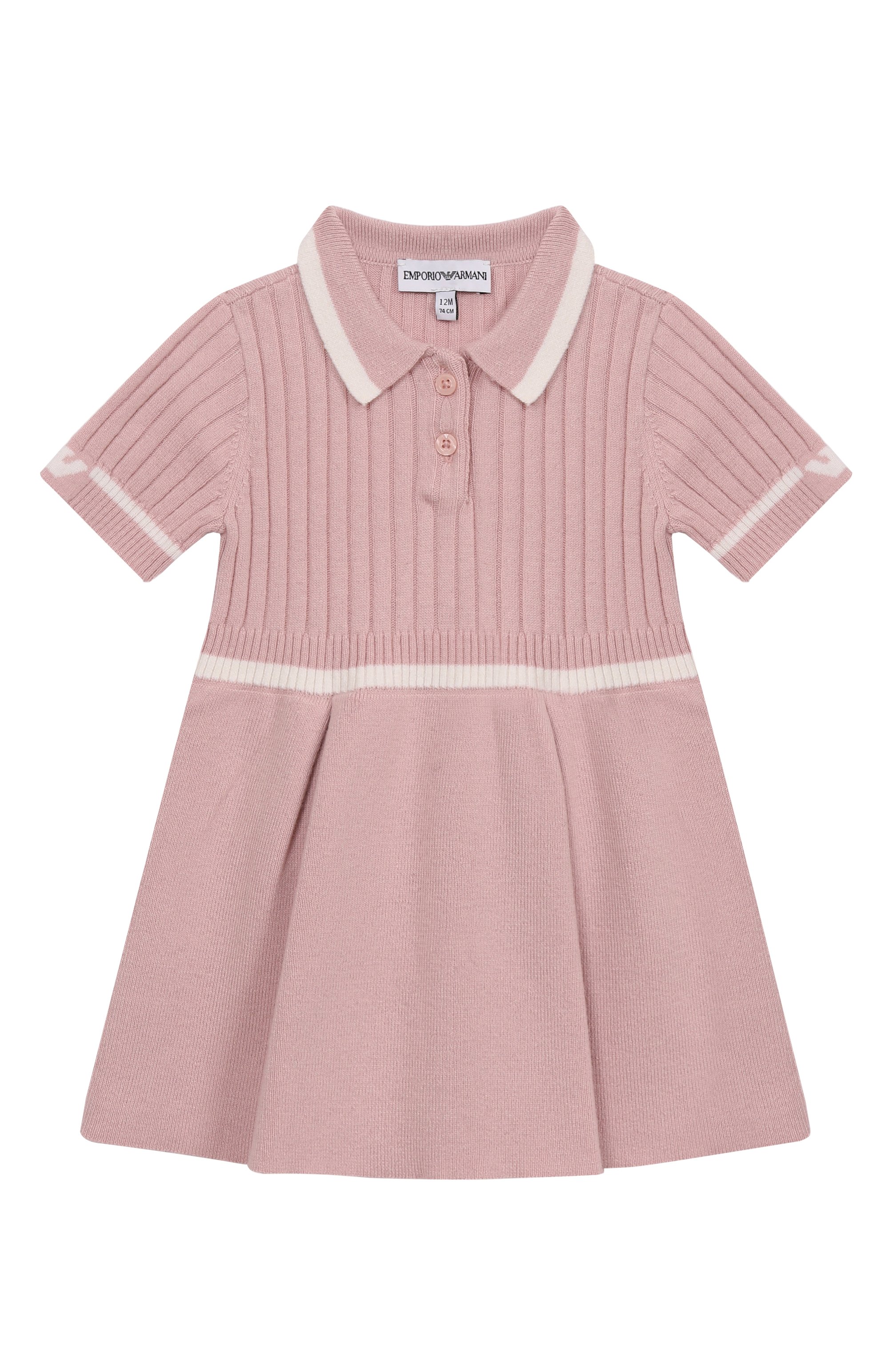 Платье EMPORIO ARMANI светло-розового цвета по цене 16650 руб., арт. EG000366/AF17398, фото 1 Платье EMPORIO ARMANI, арт. EG000366/AF17398, фото 1