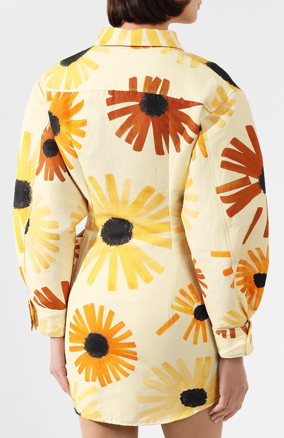 Платье из смеси хлопка и льна JACQUEMUS, арт. 194DR10/67233, фото 4