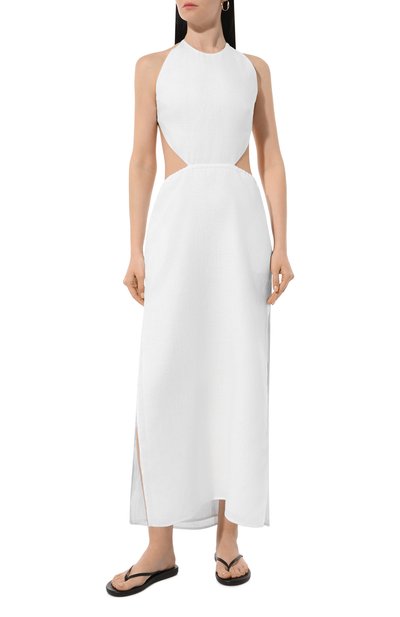 Льняное платье SASHAVERSE белого цвета по цене 67500 руб., арт. D117/Linen/9101.100/SS24, фото 3 Льняное платье SASHAVERSE, арт. D117/Linen/9101.100/SS24, фото 3