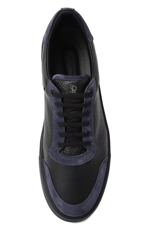 Кожаные кеды Stefano Ricci UV23_G6649/SDPVD Синий  UV23_G6649/SDPVD Фото 6