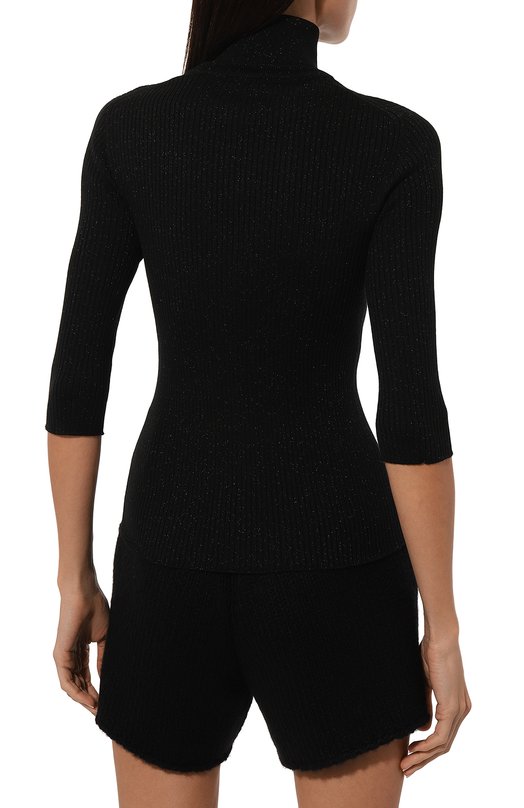 Водолазка из шерсти и вискозы Kiton D5872301 Чёрный  D5872301 Фото 4