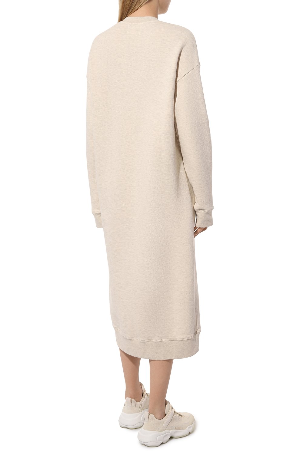 Платье из хлопка и вискозы ELECTRIC AND ROSE бежевого цвета по цене 38300 руб., арт. WDR106C0S0, фото 4 Платье из хлопка и вискозы ELECTRIC AND ROSE, арт. WDR106C0S0, фото 4