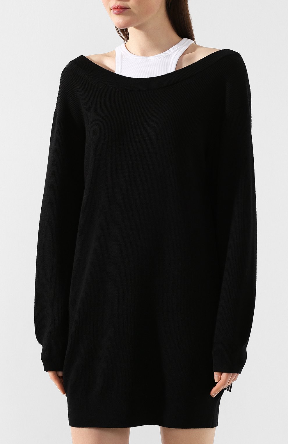 Шерстяное платье ALEXANDERWANG.T черного цвета по цене 55950 руб., арт. 4KC1206012, фото 3 Шерстяное платье ALEXANDERWANG.T, арт. 4KC1206012, фото 3