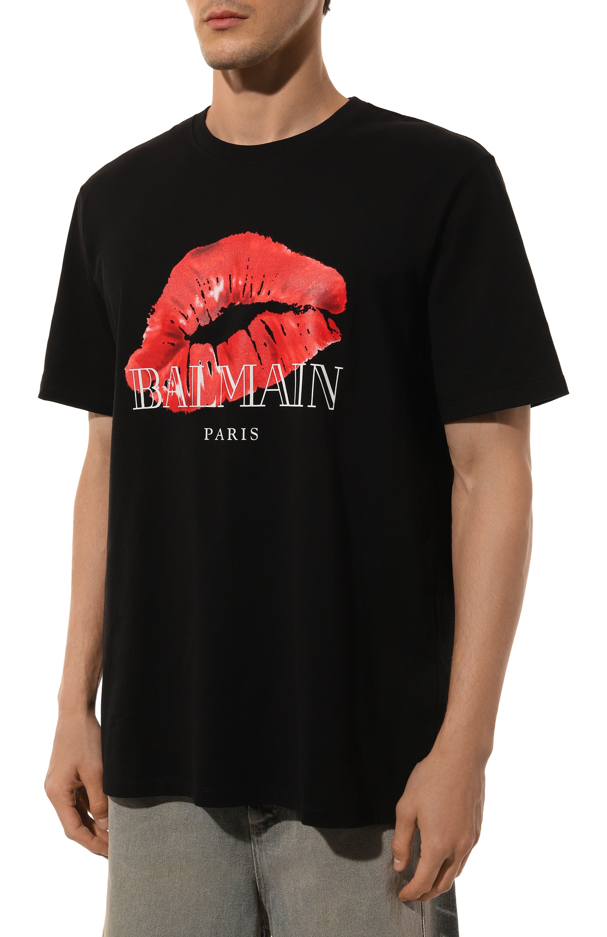 Хлопковая футболка BALMAIN, арт. DH0EG010/GE10, фото 3