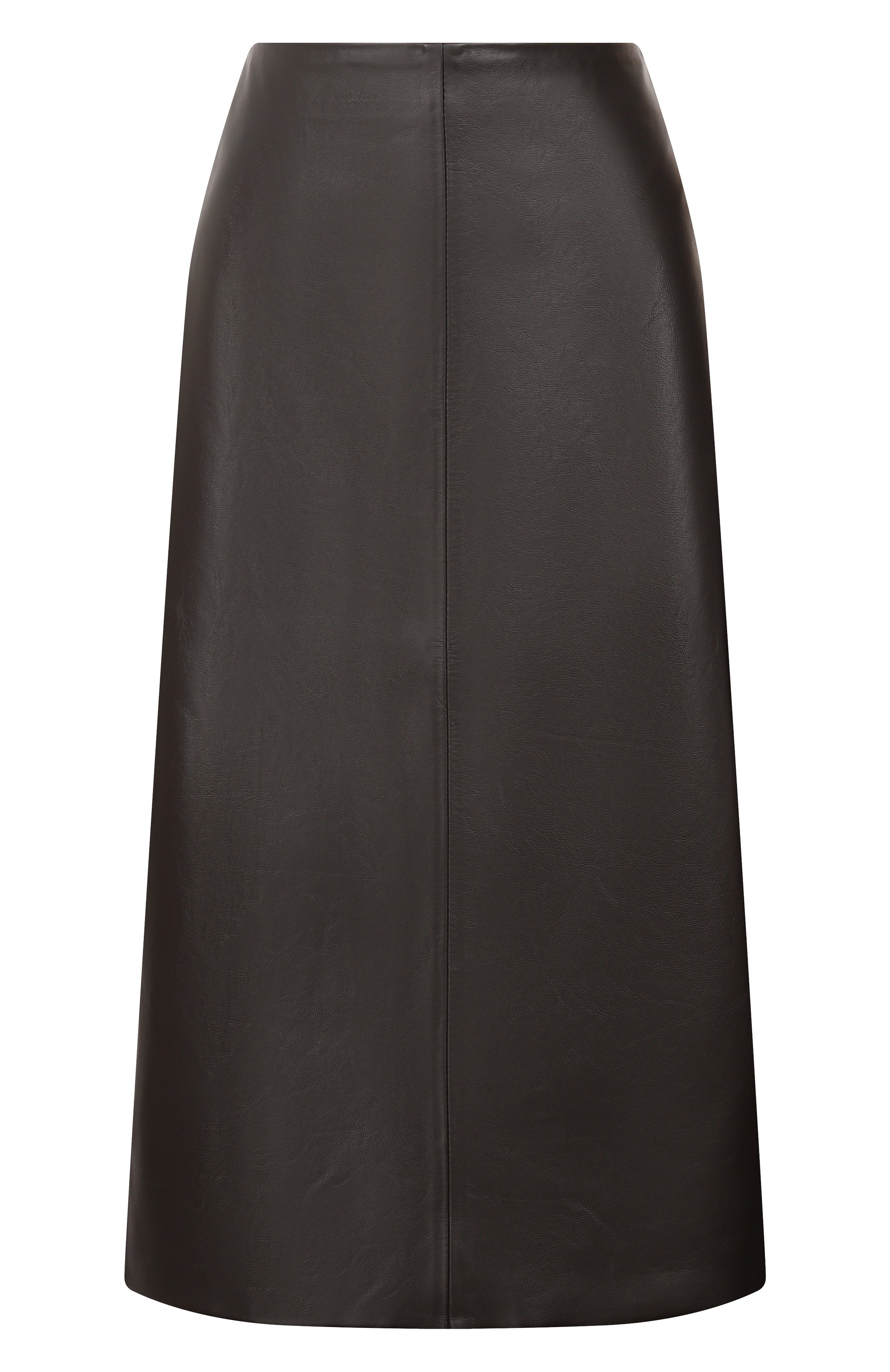 Кожаная юбка NOBLE&BRULEE темно-коричневого цвета по цене 100000 руб., арт. NB74/270125/1, фото 1 Кожаная юбка NOBLE&BRULEE, арт. NB74/270125/1, фото 1