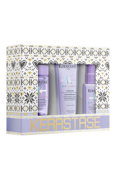 Набор blond absolu по уходу за мелированными и осветленными волосами (80+75+45ml) KERASTASE бесцветного цвета по цене 2650 руб., арт. 3474636942480, фото 1 Набор blond absolu по уходу за мелированными и осветленными волосами (80+75+45ml) KERASTASE, арт. 3474636942480, фото 1