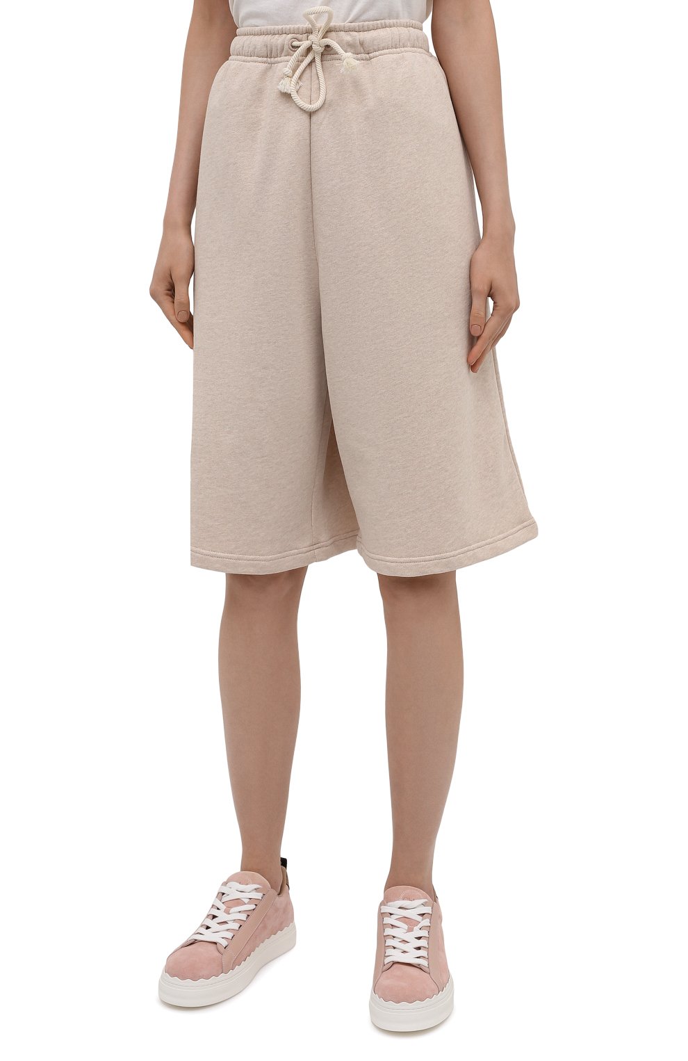 Хлопковые шорты ACNE STUDIOS светло-бежевого цвета по цене 23000 руб., арт. CE0015/W, фото 3 Хлопковые шорты ACNE STUDIOS, арт. CE0015/W, фото 3