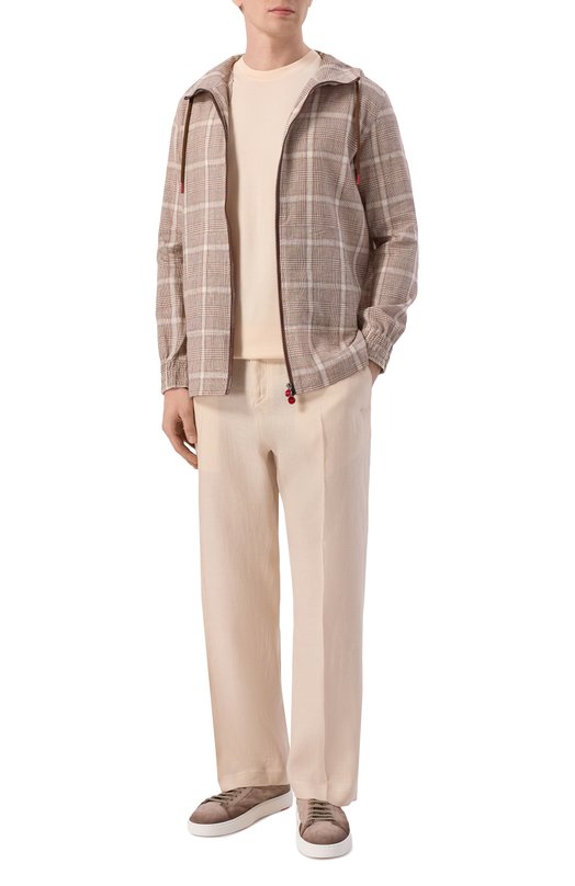 Льняная толстовка Kiton UMC010H096380 Бежевый  UMC010H096380 Фото 2