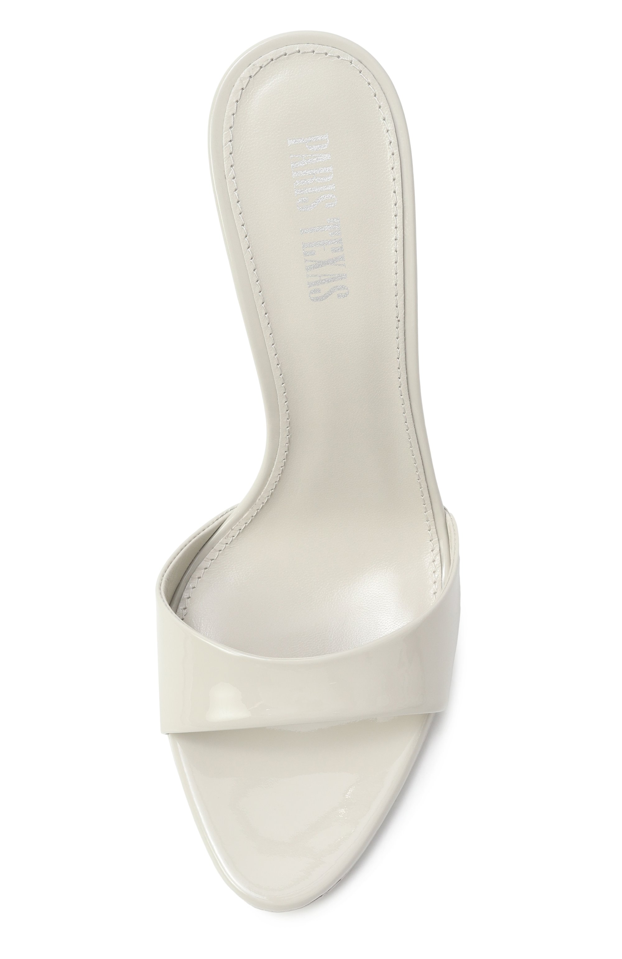 Лакированные мюли lidia 105 PARIS TEXAS светло-серого цвета по цене 72050 руб., арт. PX836/XVN01, фото 6 Лакированные мюли lidia 105 PARIS TEXAS, арт. PX836/XVN01, фото 6