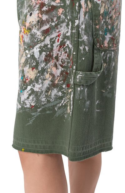 Хлопковые шорты GALLERY DEPT. хаки цвета по цене 86050 руб., арт. BTM031T/C0TT0N, фото 5 Хлопковые шорты GALLERY DEPT., арт. BTM031T/C0TT0N, фото 5