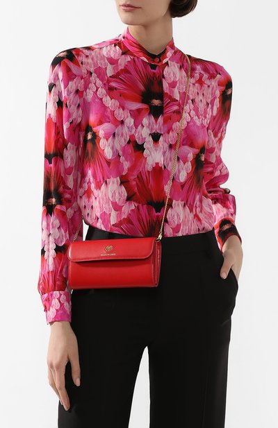 Кожаный кошелек на цепочке ALEXANDER MCQUEEN, арт. 610194/1CW0T, фото 2