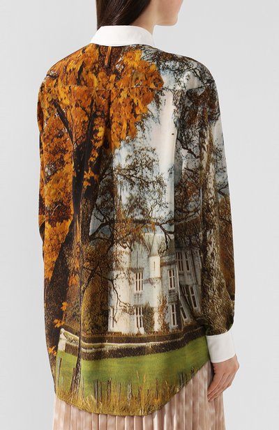 Шелковая рубашка BURBERRY, арт. 8024231, фото 4