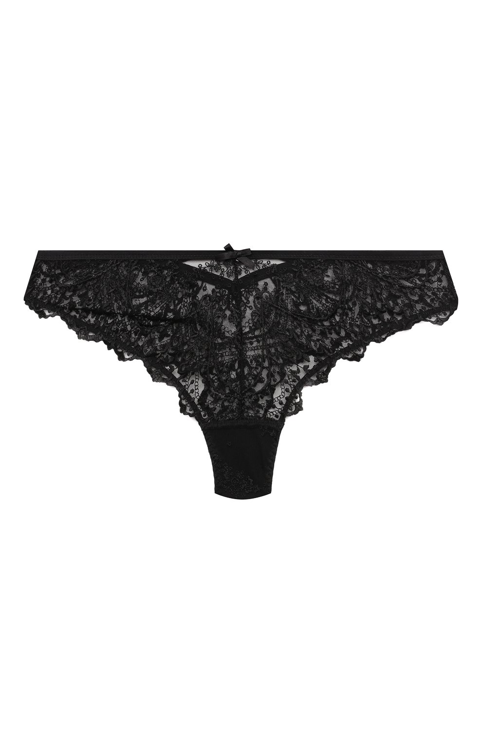 Трусы-танга AUBADE черного цвета по цене 14280 руб., арт. UE26, фото 1 Трусы-танга AUBADE, арт. UE26, фото 1