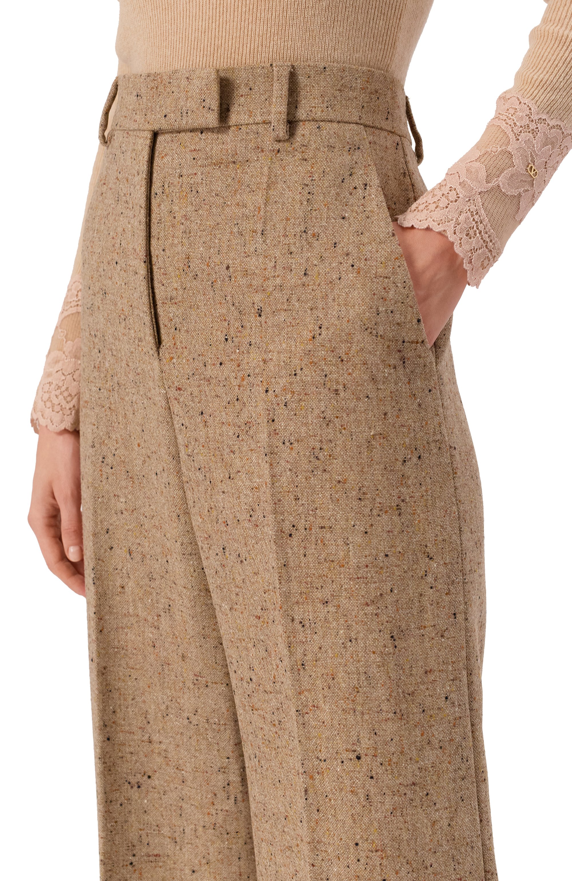 Шерстяные брюки VALENTINO, арт. 7B0RB6S0/9RT, фото 5