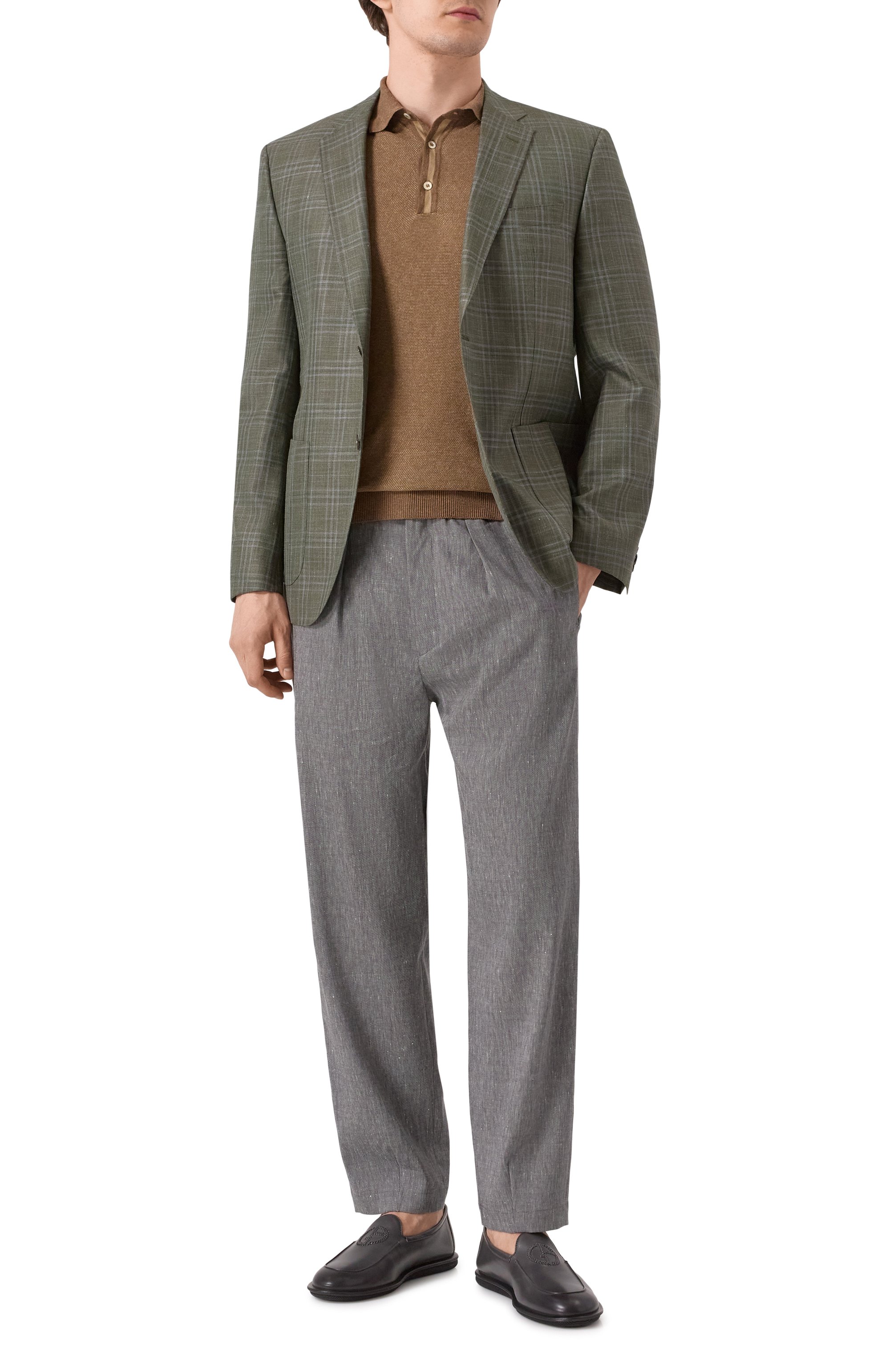 Пиджак из шерсти и шелка BOSS, арт. 50540722, фото 2