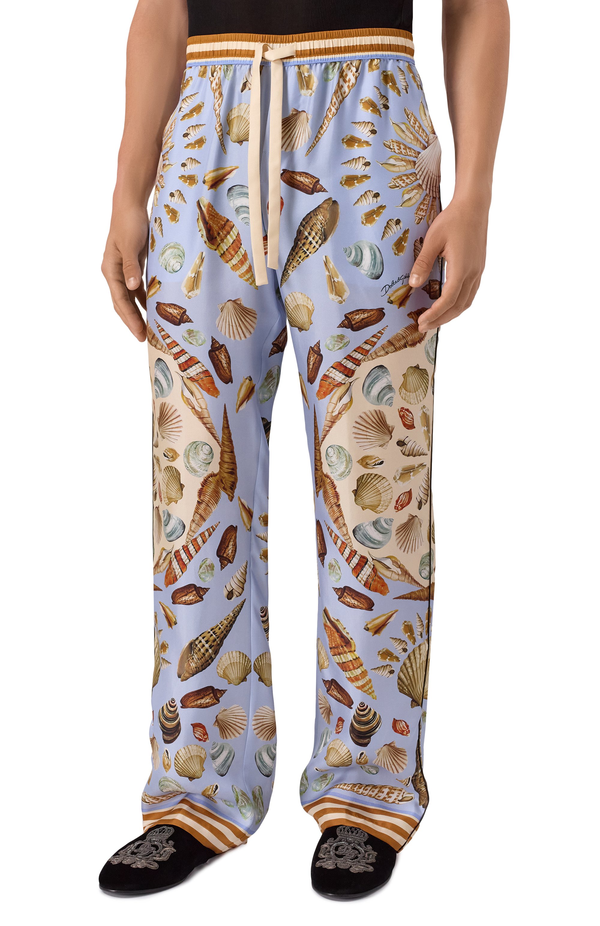 Шелковые до�машние брюки DOLCE & GABBANA, арт. GVRMAT/HI1ZB, фото 3