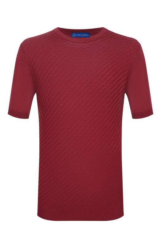 Шелковый джемпер Andrea Campagna SU26SE350-00/FSE26 Красный SU26SE350-00/FSE26