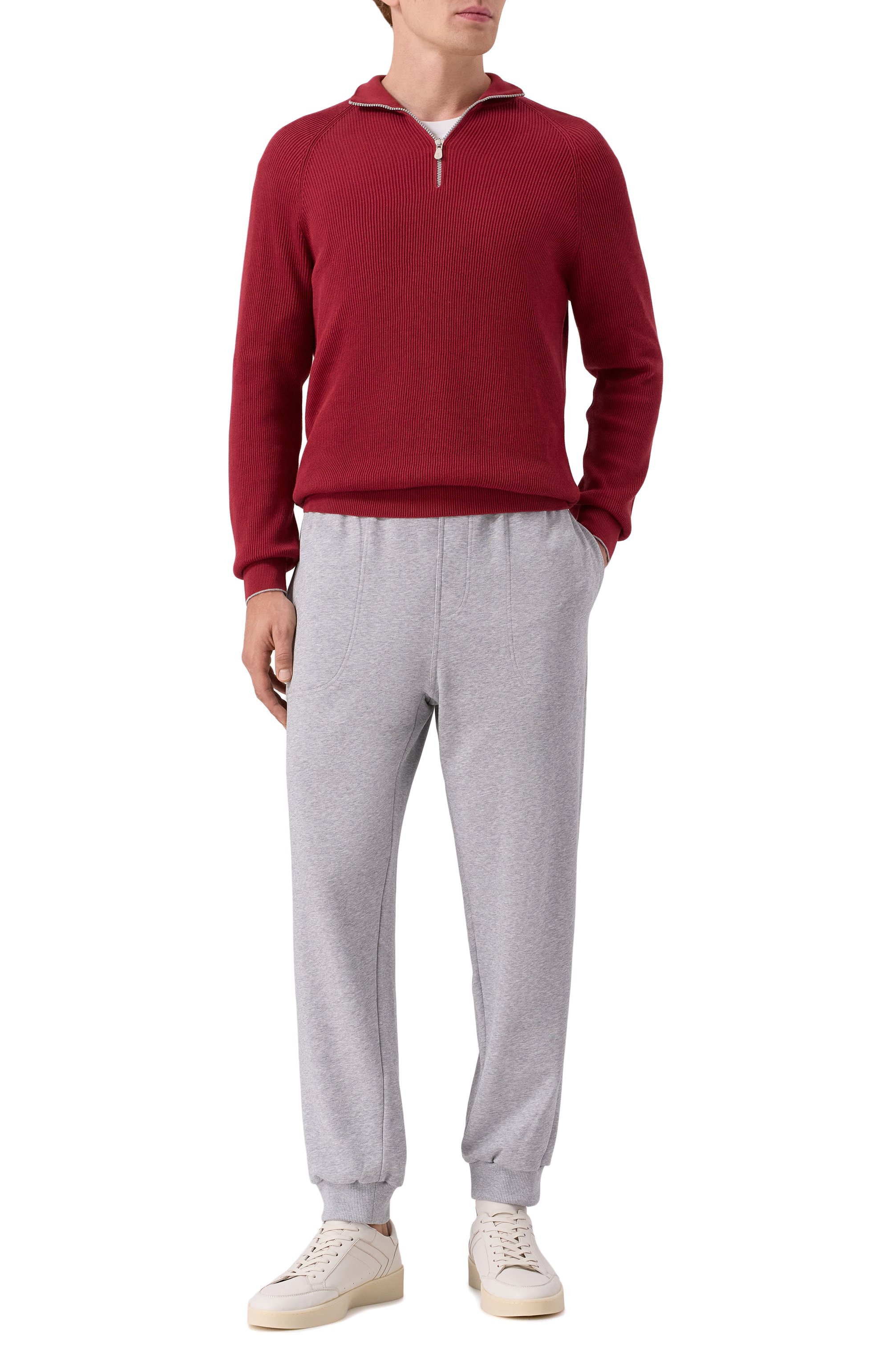 Хлопковый джемпер BRUNELLO CUCINELLI, арт. M29400104, фото 2