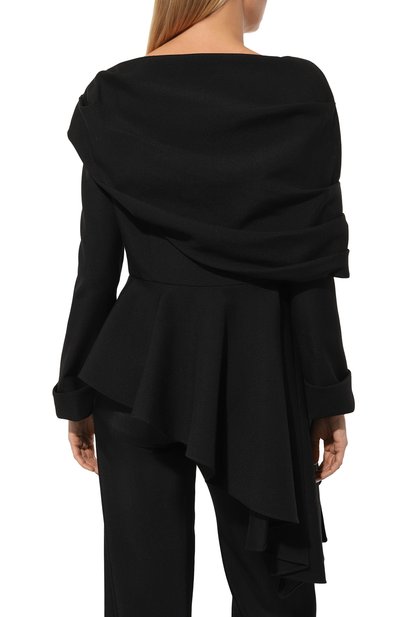 Шерстяной жакет GUCCI черного цвета по цене 429120 руб., арт. 582491 ZJW19, фото 4 Шерстяной жакет GUCCI, арт. 582491 ZJW19, фото 4