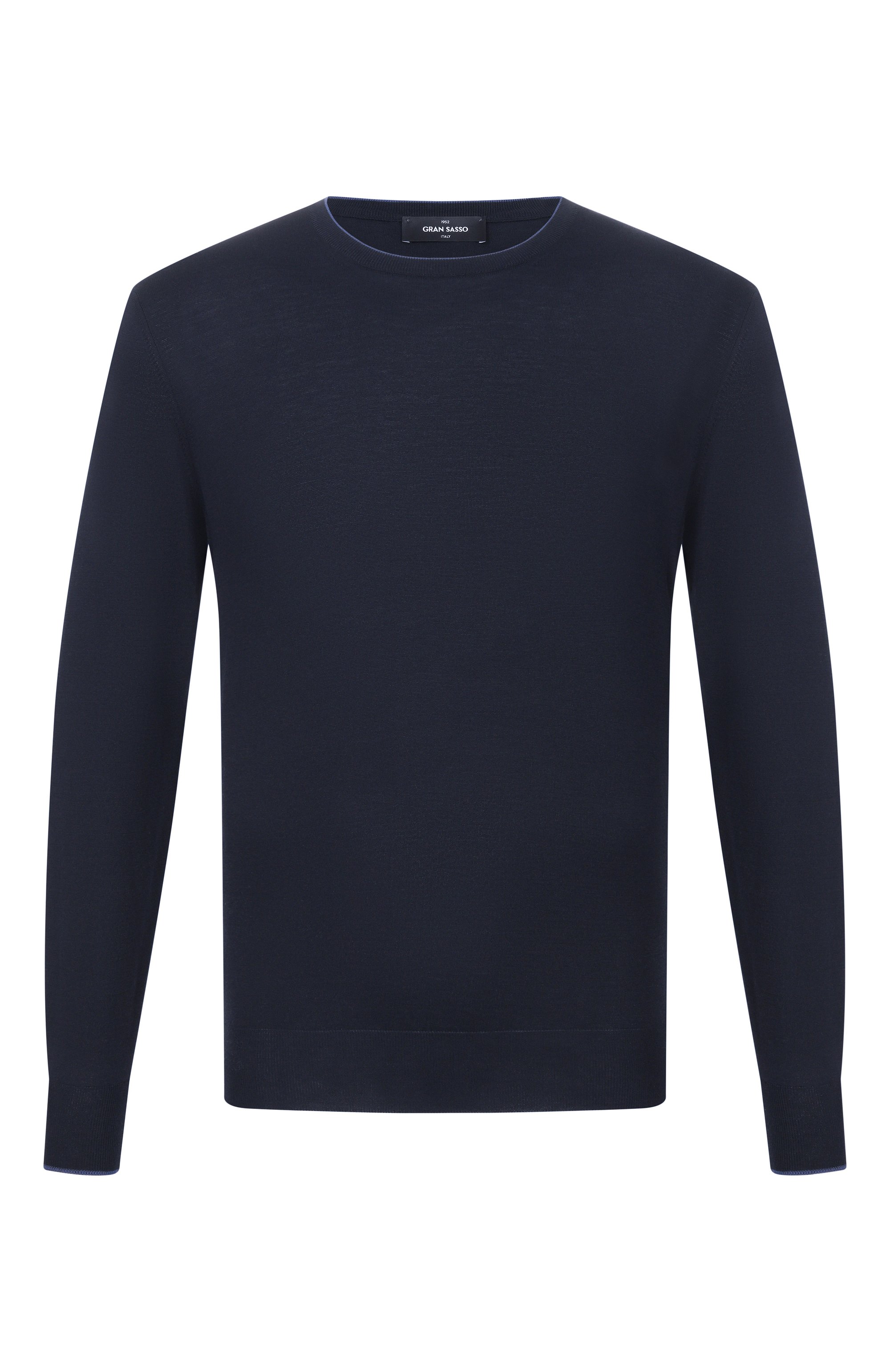 Джемпер из шелка и хлопка GRAN SASSO темно-синего цвета по цене 38650 руб., арт. 43167/16290, фото 1 Джемпер из шелка и хлопка GRAN SASSO, арт. 43167/16290, фото 1