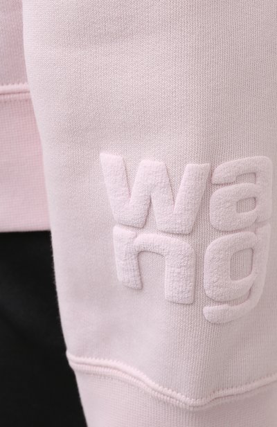 Хлопковое худи ALEXANDERWANG.T розового цвета по цене 27600 руб., арт. 4CC1202025, фото 5 Хлопковое худи ALEXANDERWANG.T, арт. 4CC1202025, фото 5