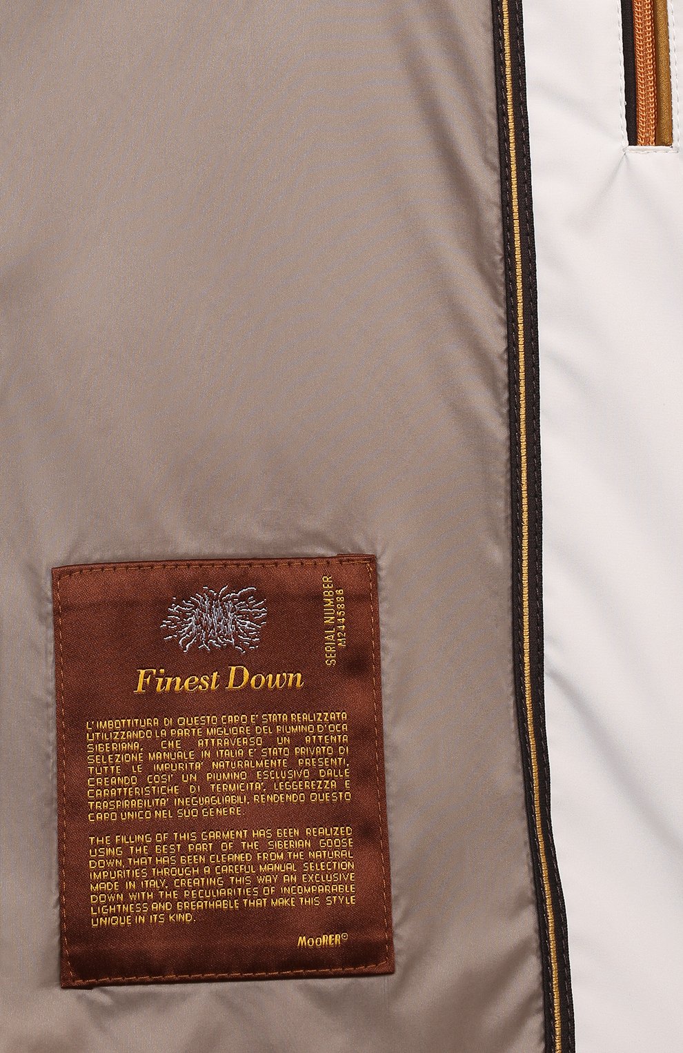 Пуховый жилет vanio-vh из вельвета MOORER, арт. INAV-VH, фото 7