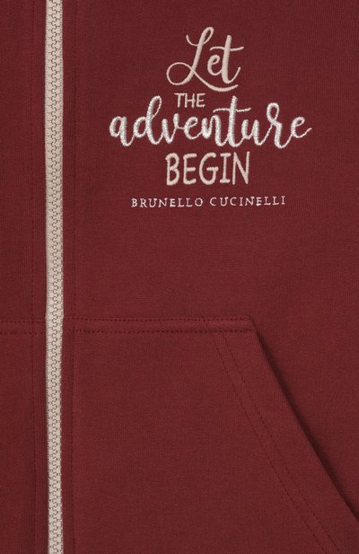Хлопковая толстовка BRUNELLO CUCINELLI, арт. BN05NE878C, фото 3