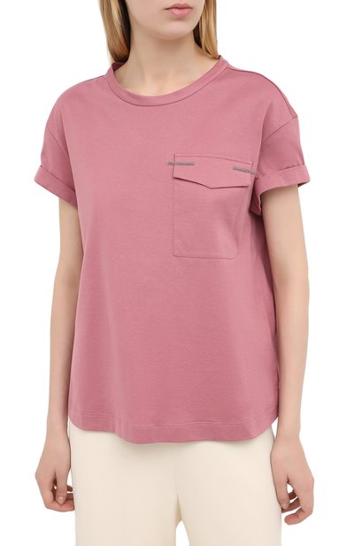 Хлопковая футболка BRUNELLO CUCINELLI, арт. M0045BR810, фото 3