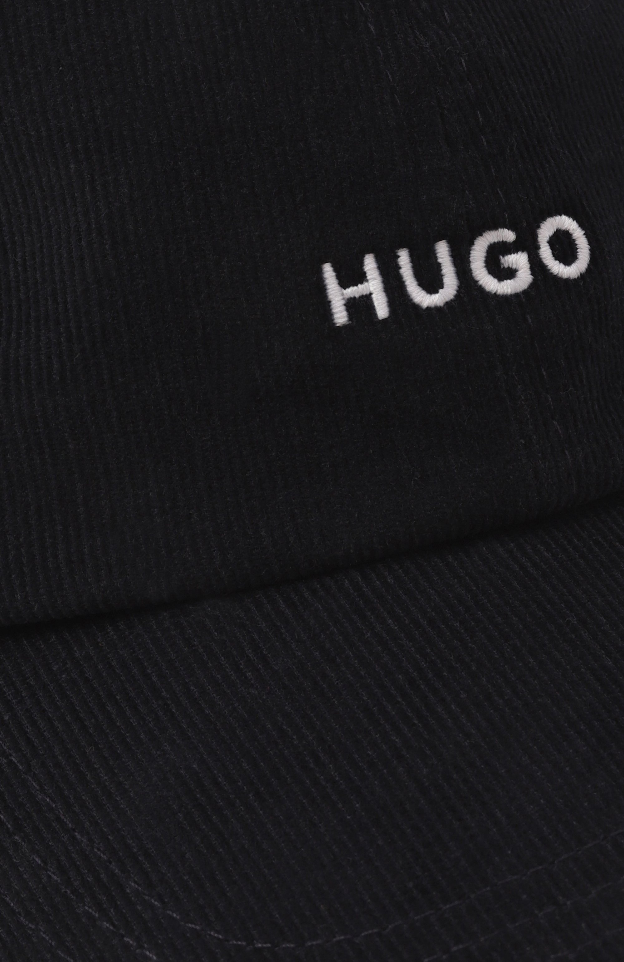 Вельветовая бейсболка HUGO темно-синего цвета по цене 6750 руб., арт. 50533412, фото 3 Вельветовая бейсболка HUGO, арт. 50533412, фото 3
