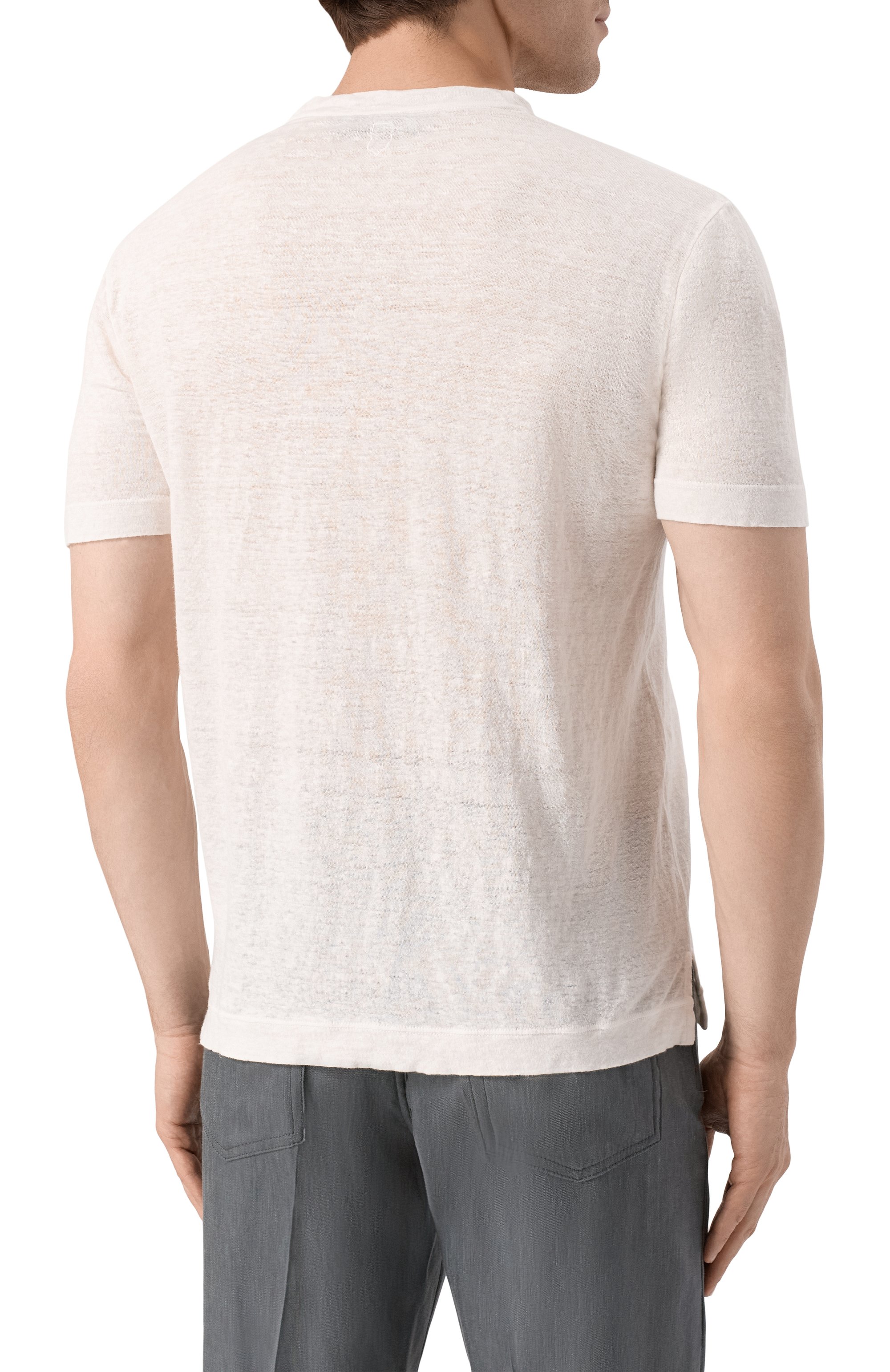 Льняная футболка CANALI, арт. T0869/MJ02244, фото 4