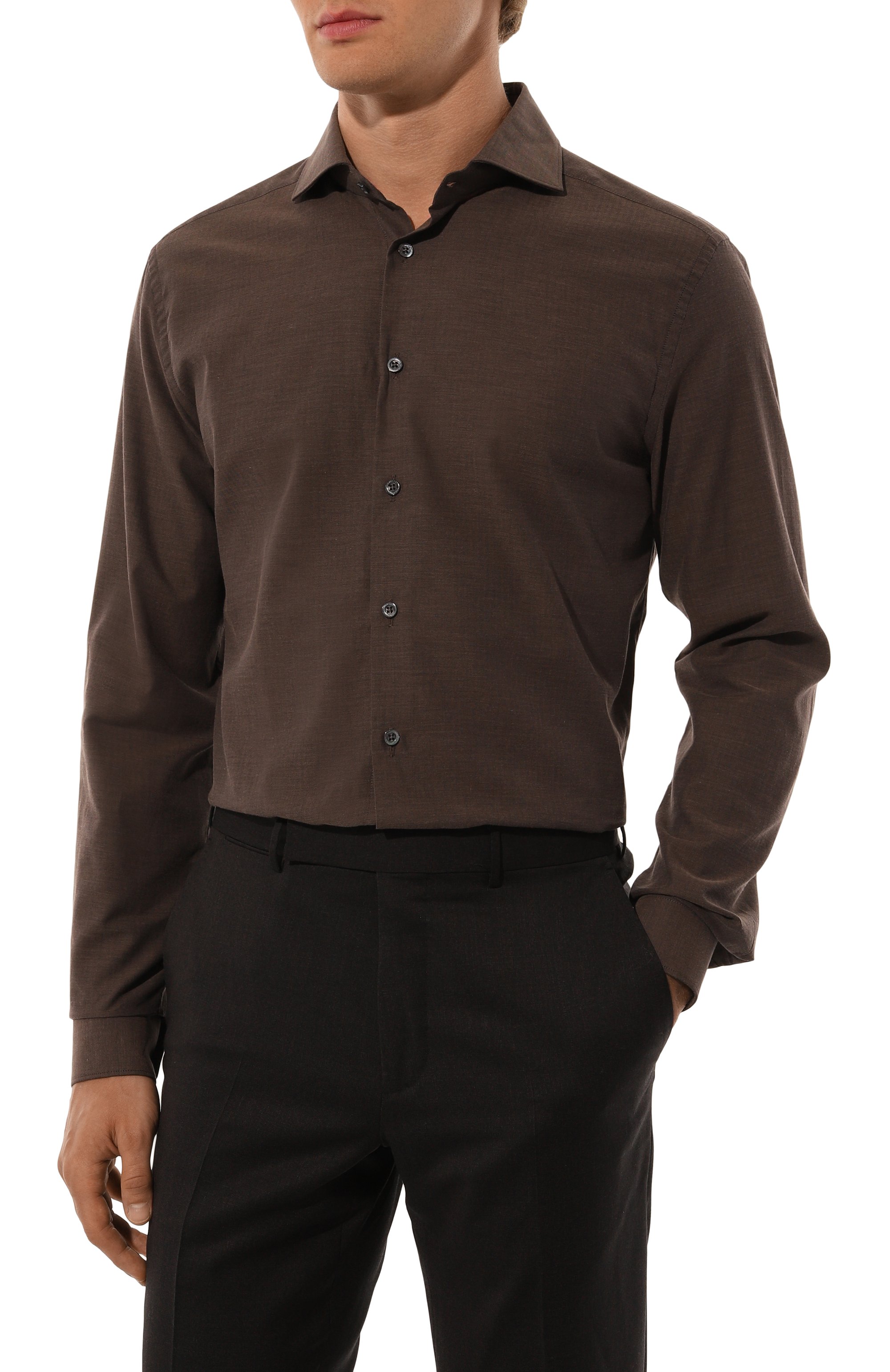 Хлопковая сорочка CORNELIANI, арт. 94P002-9411520, фот о 3