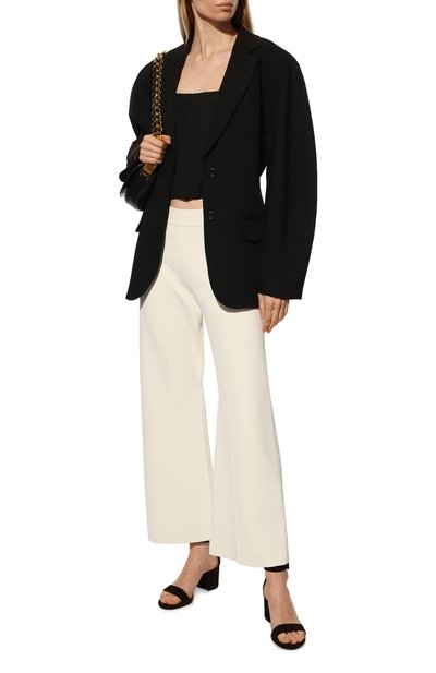 Замшевые босоножки versilia 60 GIANVITO ROSSI черного цвета по цене 87600 руб., арт. G60357.60RIC.CAMNER0, фото 2 Замшевые босоножки versilia 60 GIANVITO ROSSI, арт. G60357.60RIC.CAMNER0, фото 2