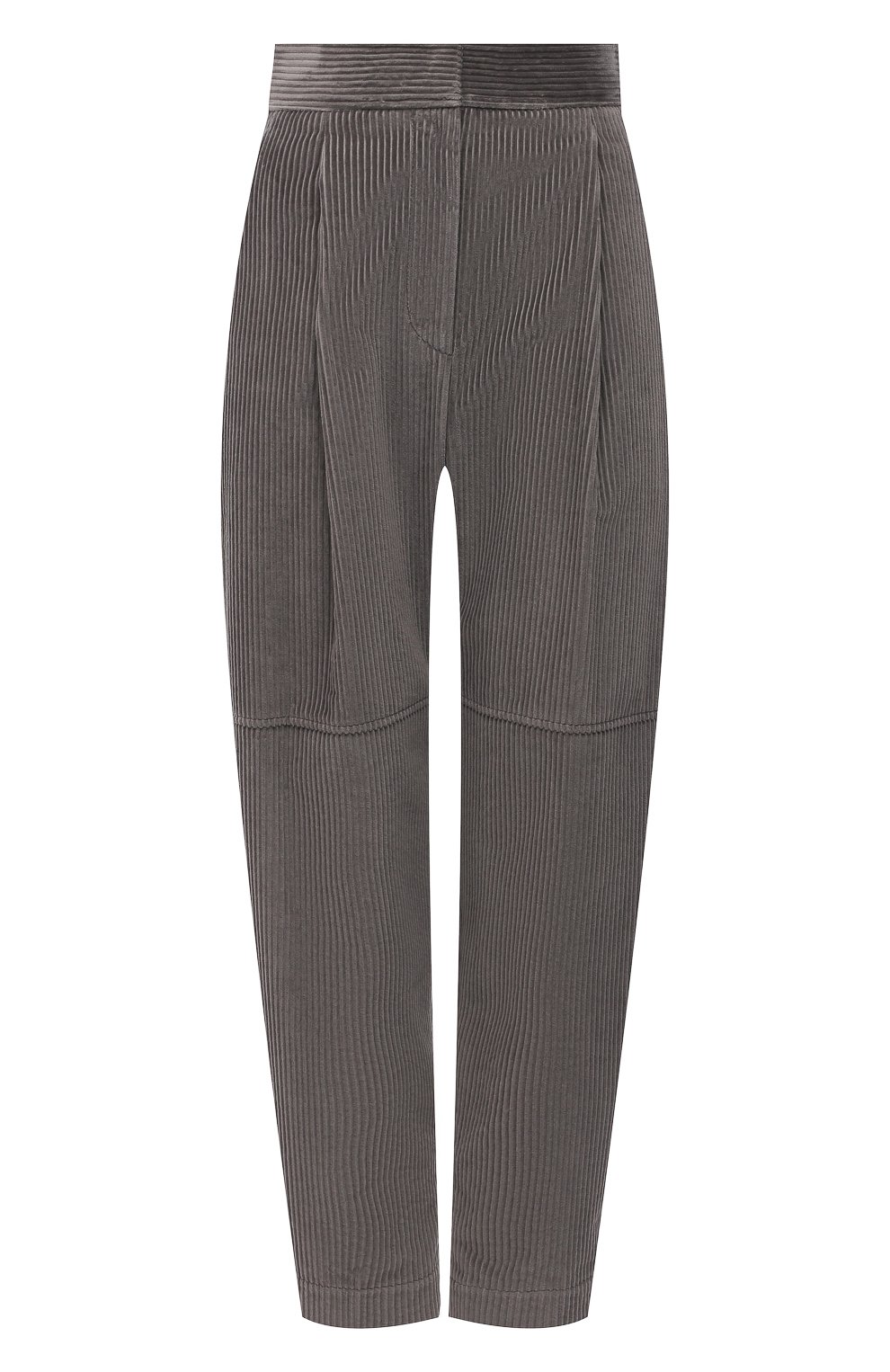 Вельветовые брюки BRUNELLO CUCINELLI серого цвета по цене 106500 руб., арт. MP180P7349, фото 1 Вельветовые брюки BRUNELLO CUCINELLI, арт. MP180P7349, фото 1