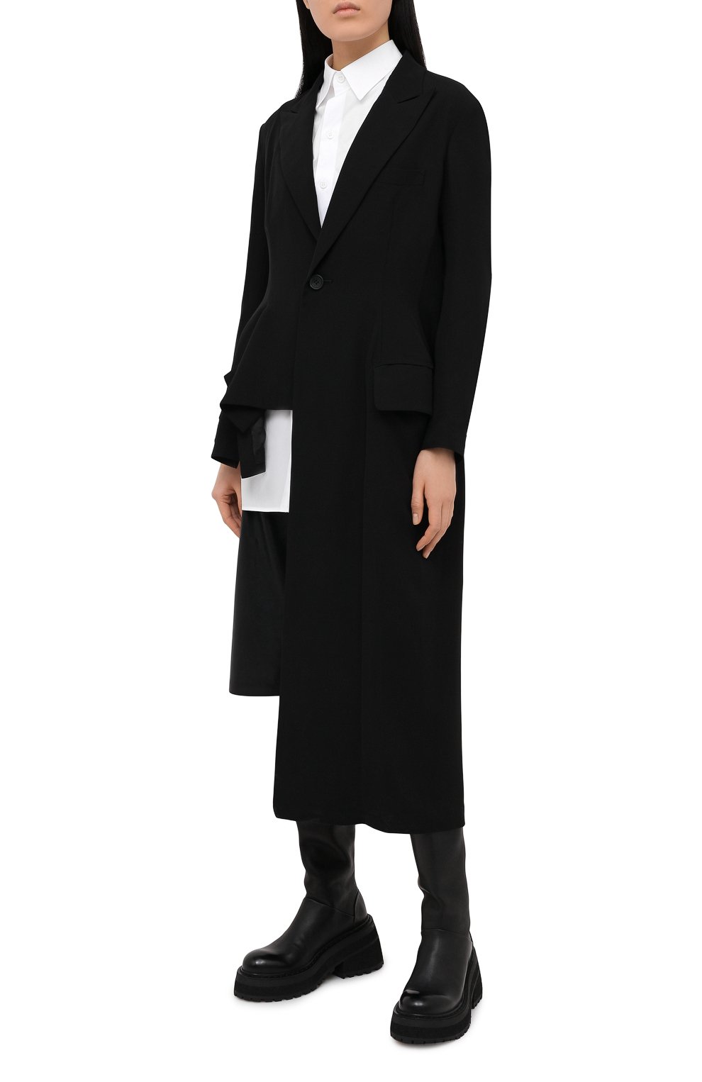 Шелковое пальто YOHJI YAMAMOTO, арт. FR-C13-400, фото 3