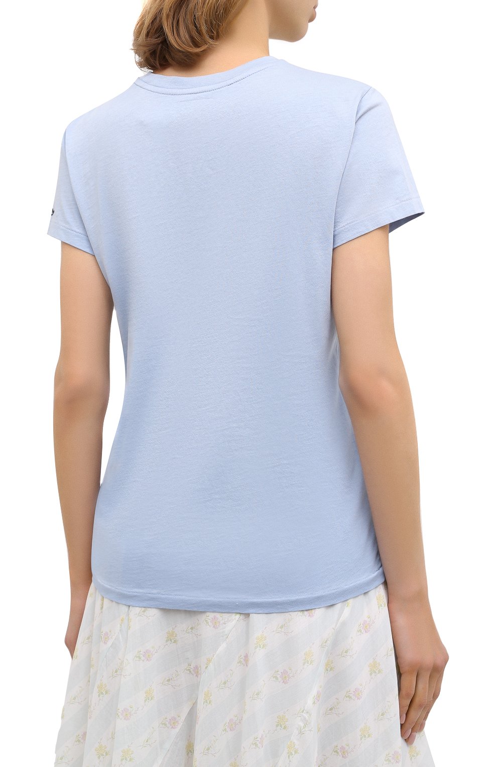 Хлопковая футболка POLO RALPH LAUREN голубого цвета по цене 8295 руб., арт. 211800354, фото 4 Хлопковая футболка POLO RALPH LAUREN, арт. 211800354, фото 4