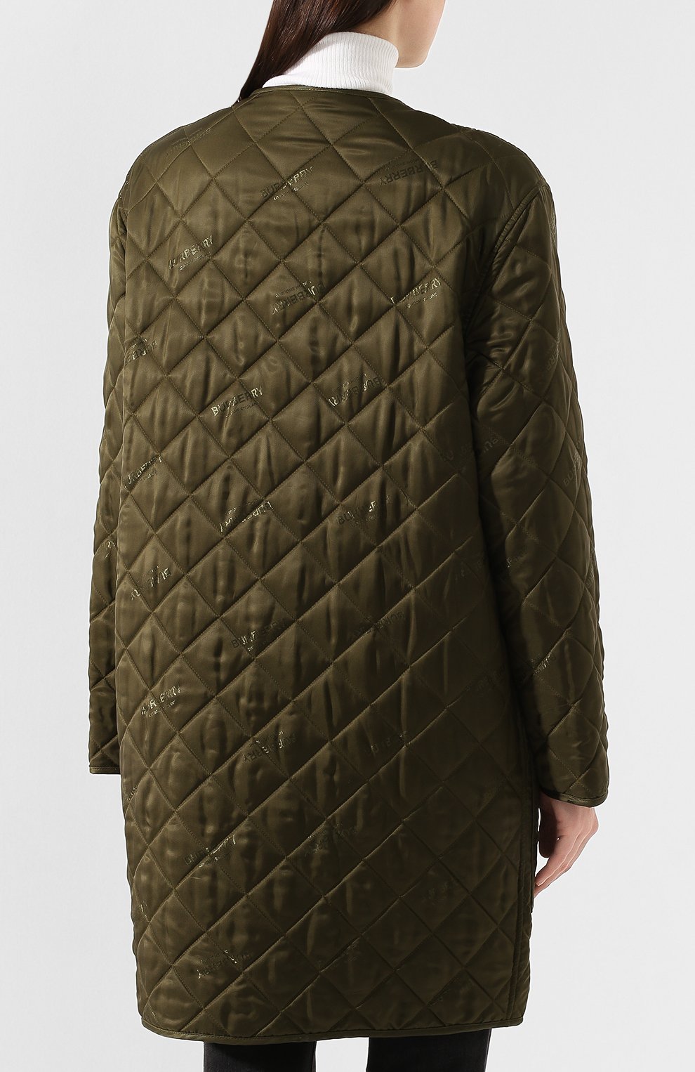 Пальто bardsey BURBERRY зеленого цвета по цене 141000 руб., арт. 8025686, фото 4 Пальто bardsey BURBERRY, арт. 8025686, фото 4