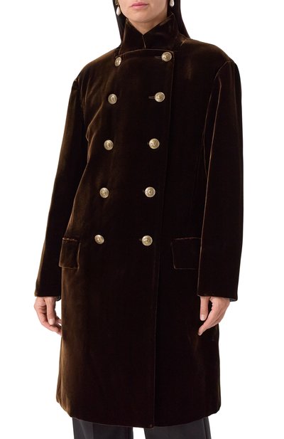 Бархатное пальто GIORGIO ARMANI, арт. GW001897/TE10831, фото 3