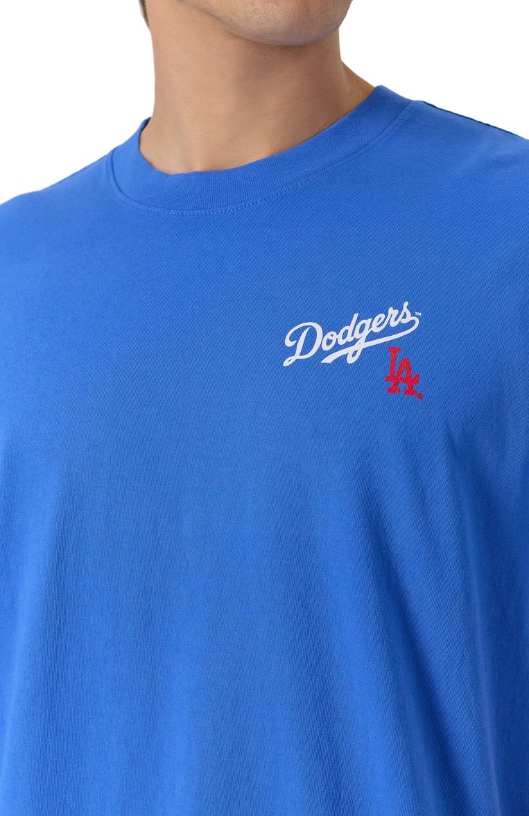 Хлопковая футболка sporty & rich x la dodgers SPORTY AND RICH, арт. T0043627666BL120, фото 1