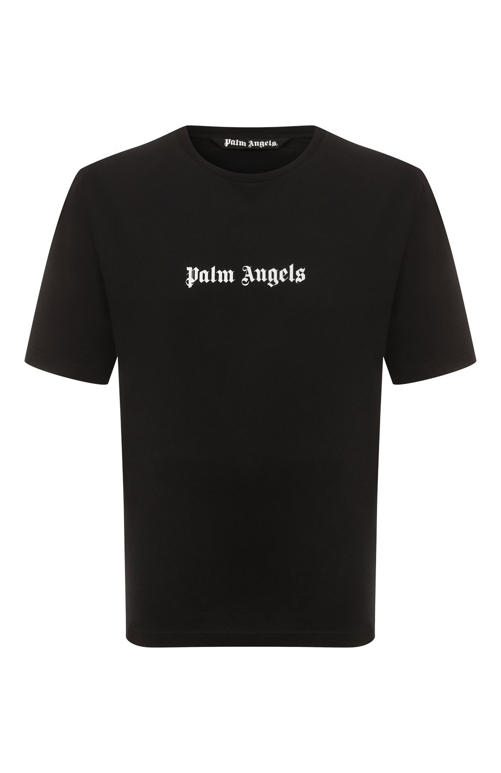 Хлопковая футболка Palm Angels цвет черный купить в ЦУМ OUTLET