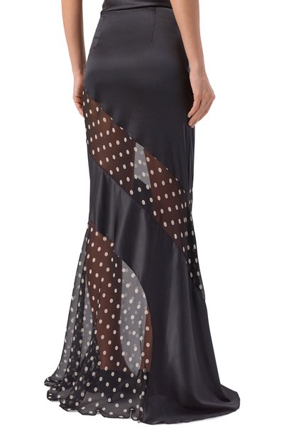 Атласная юбка NINA RICCI черного цвета по цене 171000 руб., арт. 26PCJU030/SE1409, фото 4 Атласная юбка NINA RICCI, арт. 26PCJU030/SE1409, фото 4