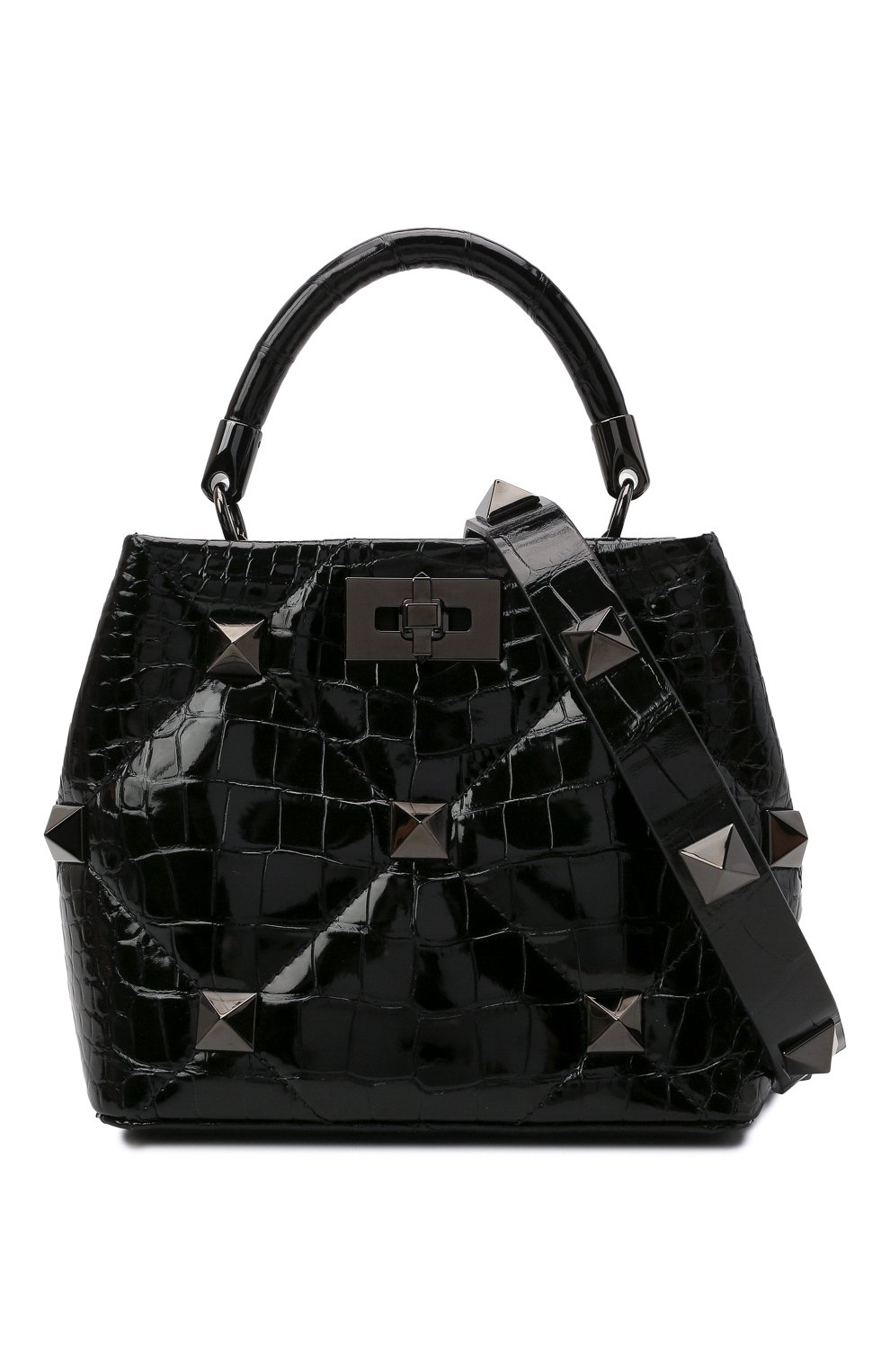 Сумка roman stud small из кожи аллигатора VALENTINO, арт. WW2B0I97/EQW/AMIS, фото 6