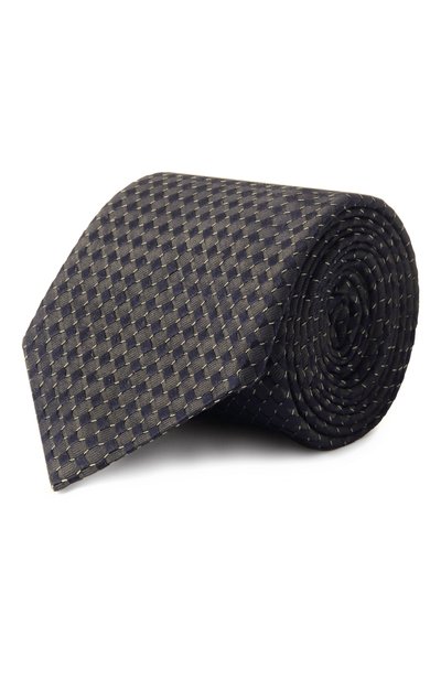 Галстук из шелка и хлопка CANALI, арт. 18/HJ04179, фото 1