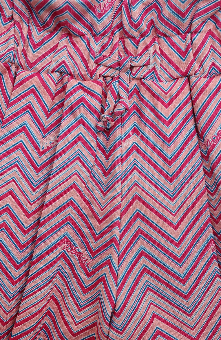 Детские хлопковые шорты MISSONI розового цвета, арт. MU6A29/Z1859/4-10 | Фото 3 (Нос: Не проставлено; Материал внешний: Хлопок; Случай: Повседневный; Ростовка одежда: 10 - 11 лет | 140 - 146см, 4 года | 104 см, 6 лет | 116 см, 8 лет | 128 см)
