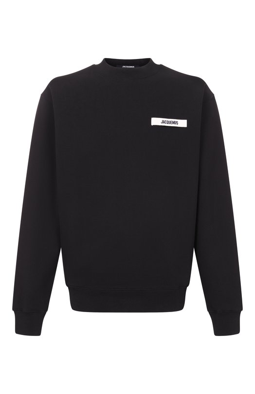 Хлопковый свитшот Jacquemus 24ESSM00206/AJ00126 Чёрный 24ESSM00206/AJ00126