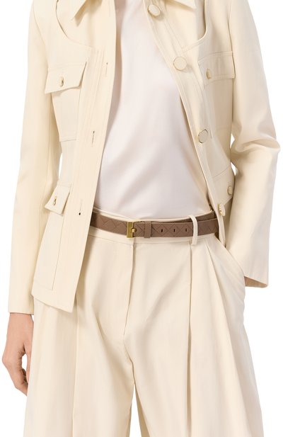 Кожаный ремень BOTTEGA VENETA светло-коричневого цвета по цене 78650 руб., арт. 799048/V4R43, фото 2 Кожаный ремень BOTTEGA VENETA, арт. 799048/V4R43, фото 2