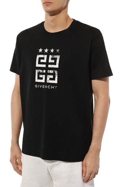 Хлопковая футболка GIVENCHY, арт. BM716R/3YEL, фото 3