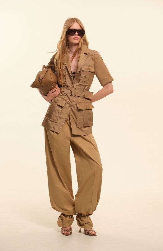 Хлопковые брюки Dries Van Noten 251-010922-1147 Бежевый  251-010922-1147 Фото 7